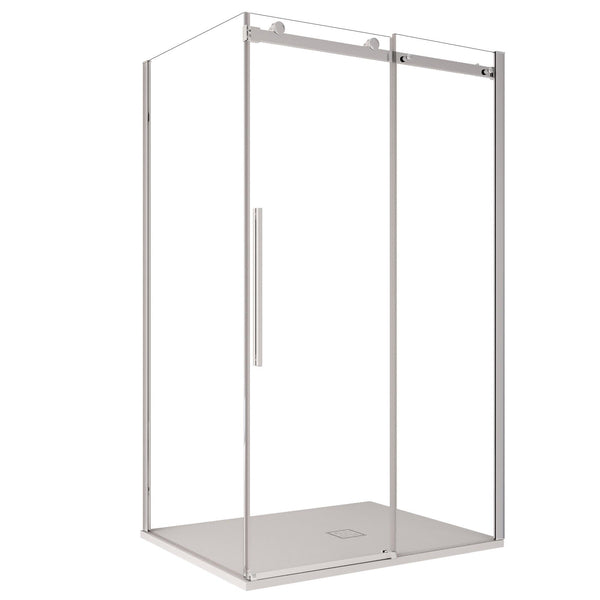 Box Doccia Angolare 1 Anta Scorrevole in Cristallo Trasparente 8mm H195 Bonussi Alina Varie Misure online