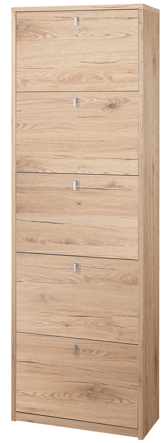 online Scarpiera 5 Ante 63x190x29 cm Rovere Naturale