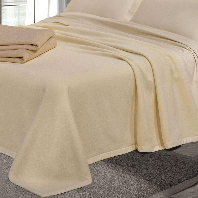 Coperta Pura Lana Cashmere 290gr Cober Tasman Panna