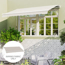 Telo di Ricambio per Tenda Parasole Retrattile 3x2,5 m in Poliestere Anti UV 50+ Crema      