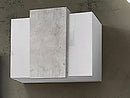 Pensile 3 Ante 90x38x65,5 cm Coro Bianco Lucido e Cemento