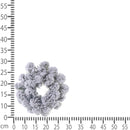 Set 4 Corone Abetone innevata con 28 Tips Ø30 cm 