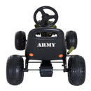 Go-Kart a Pedali per Bambini Verde e Nero 