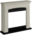 Camino Elettrico da Pavimento 107,2x95,2x24,5 cm Effetto Fiamma 1500W Sined Siena Beige