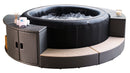 Mobiletto SPA a Giorno per Vasca Idromassaggio Rotonde 60x30x57 cm Grigio