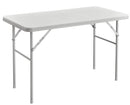 Tavolo Catering Rettangolare Pieghevole 122x60x74 cm in HDPE Bianco