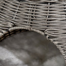 Cuccia per Gatti Ø50x43,5 cm in Rattan Grigio Scuro