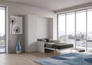 Letto Matrimoniale Francese a Scomparsa Salvaspazio con Sofà Kentaro H210 cm Bianco