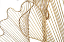 Pannello Glam Leaf 79x5x68 cm in Ferro Oro