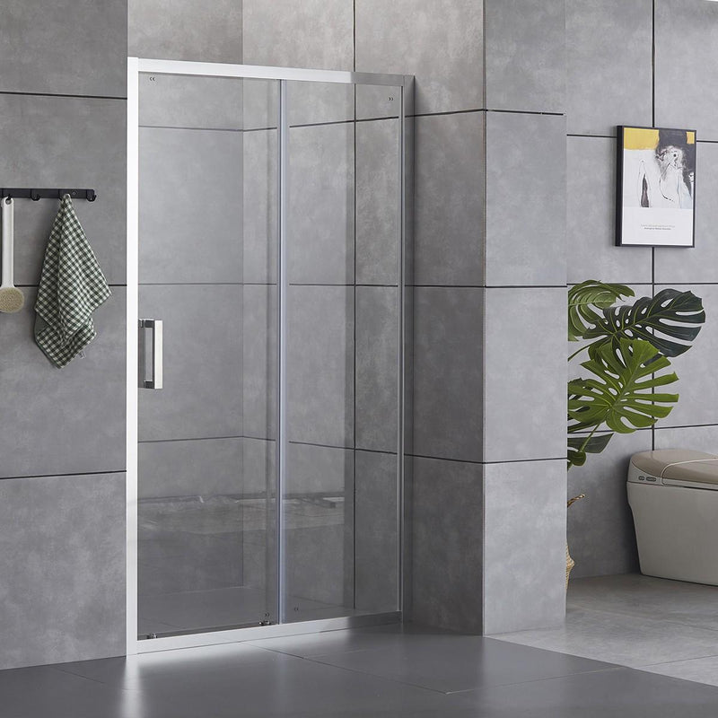 Porta Parete Doccia 1 Anta Scorrevole in Cristallo Trasparente 6mm H190 Bonussi Giuly Varie Misure