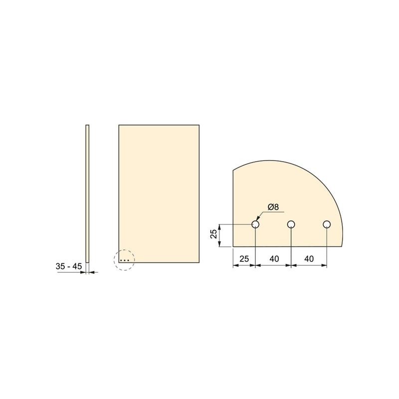 Kit 4 Apriporta senza Contatto a Pedale in Acciaio Inossidabile Emuca