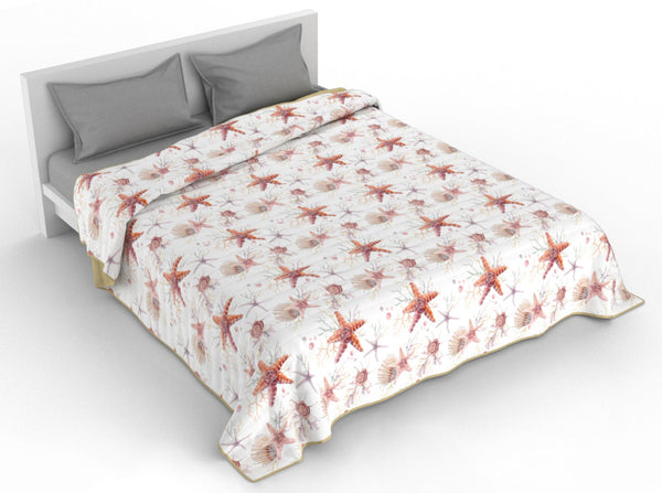 sconto Trapuntino Doubleface con Stampa Starfish