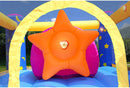 Castello Giostra Gonfiabile Interattivo Fantasy Unicorn con Pompa Happy Hop
