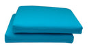 Set 2 Cuscini per Sedia da Giardino 40x40x5 cm in Dralon Allegro Turchese 