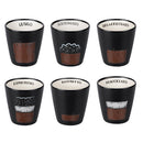 Set 6 Tazzine da Caffè Ø5x6 cm in Stoneware VdE Tivoli 1996 Un caffè come piace a me