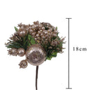 Set 24 Pick con Mela Ø10 cm Champagne