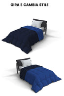 Trapunta Invernale Doubleface 300gr Blu Scuro\/Blu Royal