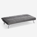 Divano Letto Clic Clac 172x75x73 cm in Tessuto Grigio Scuro