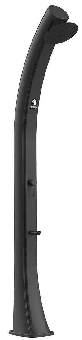 sconto Doccia Solare da Giardino 40L Miscelatore e Lavapiedi Sined Sole Nera