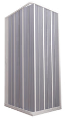 Box Doccia Angolare 1 Anta a Soffietto in PVC Apertura Laterale H185 cm Dorini Bianco Varie Misure