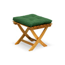 Poggiapiedi da Giardino Pieghevole in Legno Acacia con Cuscino Taddei Diana