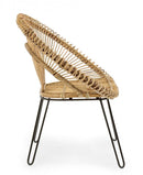 Set 4 Poltrone 83x64x89h cm Esteban Naturale 