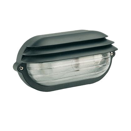 online Lampada Applique Ovale Piccola Colore Nero per Esterno Linea Palpebra Sovil