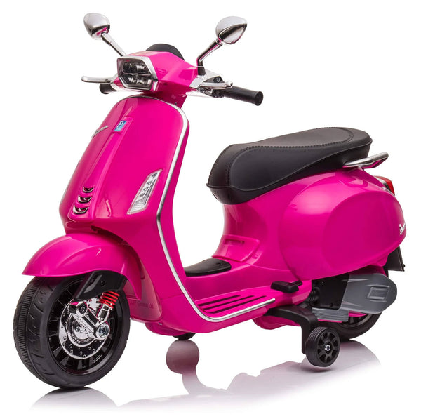 acquista Scooter Elettrico per Bambini Licenza Ufficiale Piaggio Vespa 12V 4,5Ah Rosa Seconda Scelta