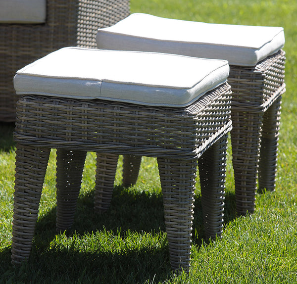 online Set Salotto da Giardino Divano Angolare in Polyrattan Baltimora Grigio