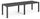 Tavolo Doppio da Giardino 295x90x74,5 cm in Resina Keter Kulie Double Antracite