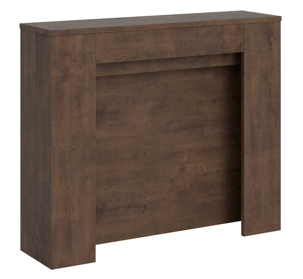 Consolle Allungabile 90x25/211 cm Pannelli in Nobilitato Kiba Noce acquista