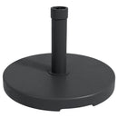 Base per Ombrellone Ø46,5 cm da 15kg per Pali da Ø3,8 e Ø4,8 cm in Plastica e Cemento Nero   