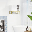 Mobiletto da Bagno 60x20x51 cm in MDF Bianco