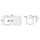 Lavello Classic 336 100x50 cm destro