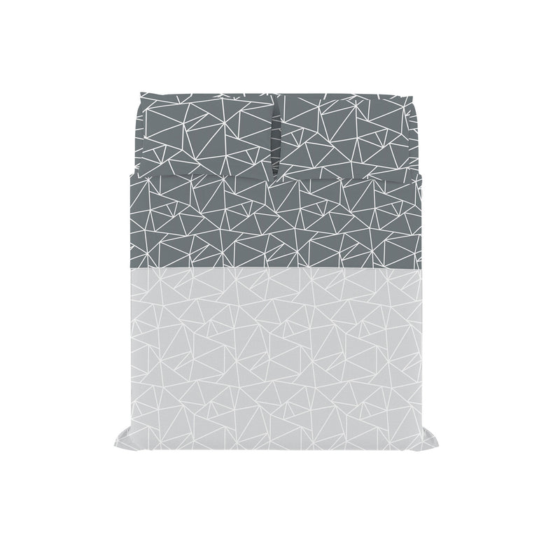 Set Lenzuola con Stampa Sopra Sotto e Federe Linea Ida Marte Varie Misure