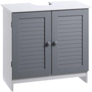 Mobile Sotto Lavello 2 Ante 1 Ripiano 60x30x60 cm in MDF Bianco