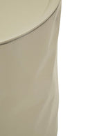 Tavolinetti Norimberga Coppia Ø39,5x48 cm in Metallo Bianco e Verde      