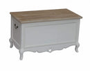 Baule 45x34x66 h cm in Legno di paulownia Bianco