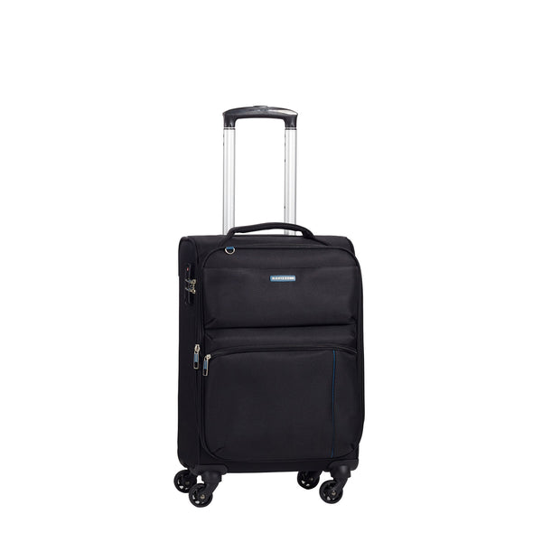 online Trolley Valigia Bagaglio a Mano Espandibile in Poliestere TSA Ravizzoni Manila Nero