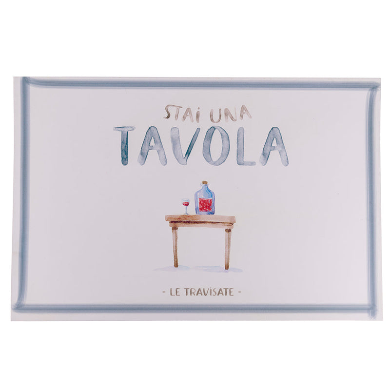 Set 6 Tovagliette 45x30 cm in Eva VdE Tivoli 1996 Le Travisate Bianco