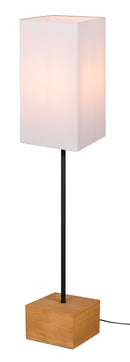 Lampada da Interno Attacco E27 in in Metallo e Legno Bianco