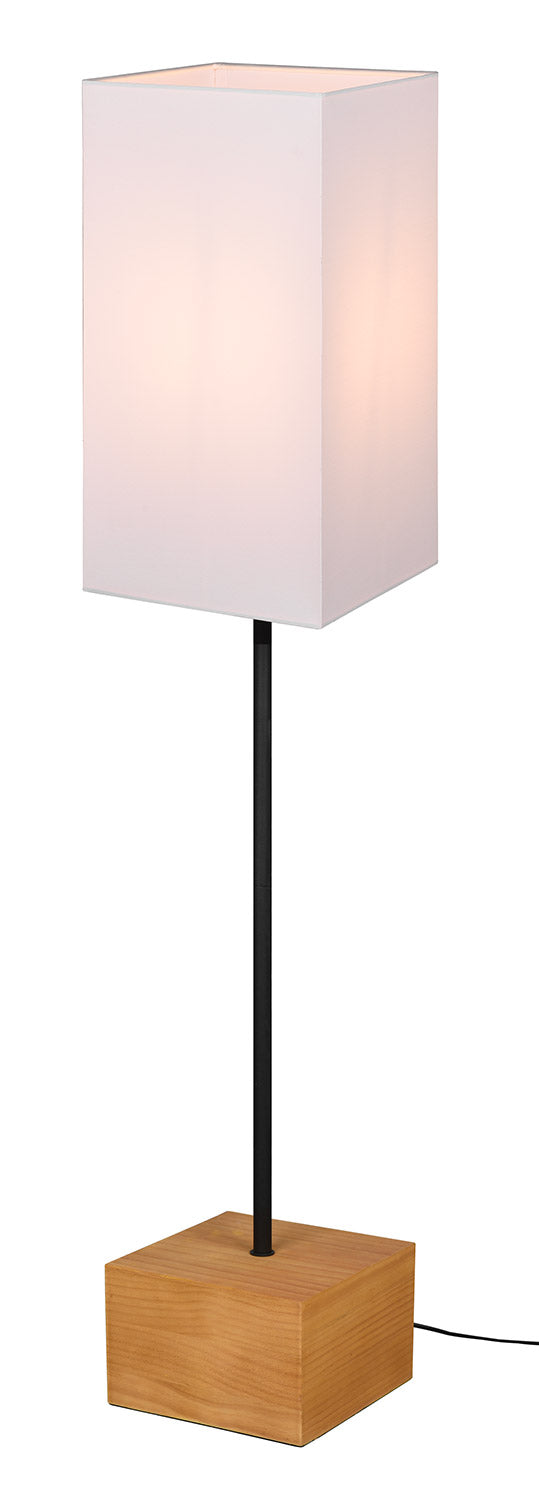 Lampada da Interno Attacco E27 in in Metallo e Legno Bianco