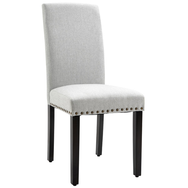 prezzo Sedia Imbottita 45x59,5x98 cm in Lino Grigia