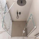 Box Doccia Angolare 1 Anta a Libro in Cristallo Trasparente 6mm H195 Bonussi Eloisa Varie Misure