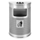 Cestino Gettacarte Posacenere da Parete 40,5x62x20 cm in Acciaio 15L per Interno Esterno