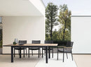 Tavolo Allungabile da Esterno 220-340x100x75h cm in Alluminio Belmar Naturale e Antracite  
