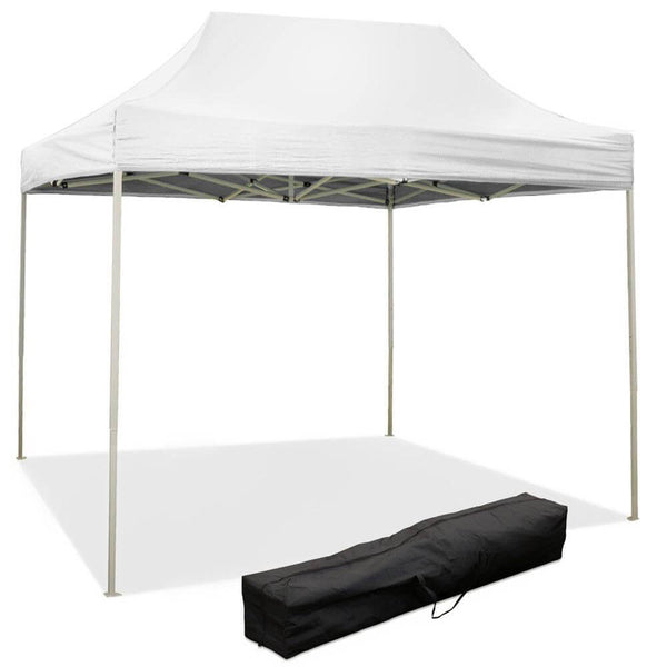Gazebo Richiudibile Pieghevole 3x2m in Acciaio e PVC Impermeabile Bianco Seconda Scelta sconto