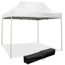 Gazebo Richiudibile Pieghevole 3x2m in Acciaio e PVC Impermeabile Bianco Seconda Scelta