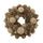 Coroncina con pigne champagne cm Ø30xh8