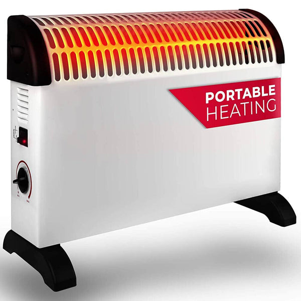 acquista Termoconvettore Stufa Elettrica 3 Potenze 2000W Termostato Regolabile Bianco Alpina